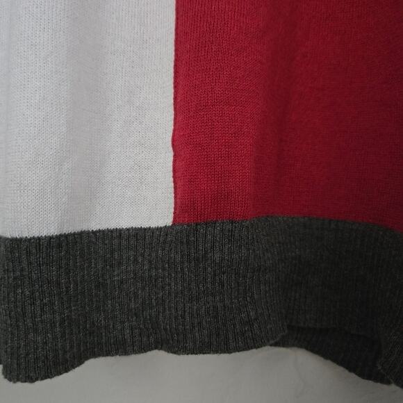 Planet by Lauren G "Squared" Colorblock Pima Cotton Blend Sweater, One Size - Picture 7 of 11